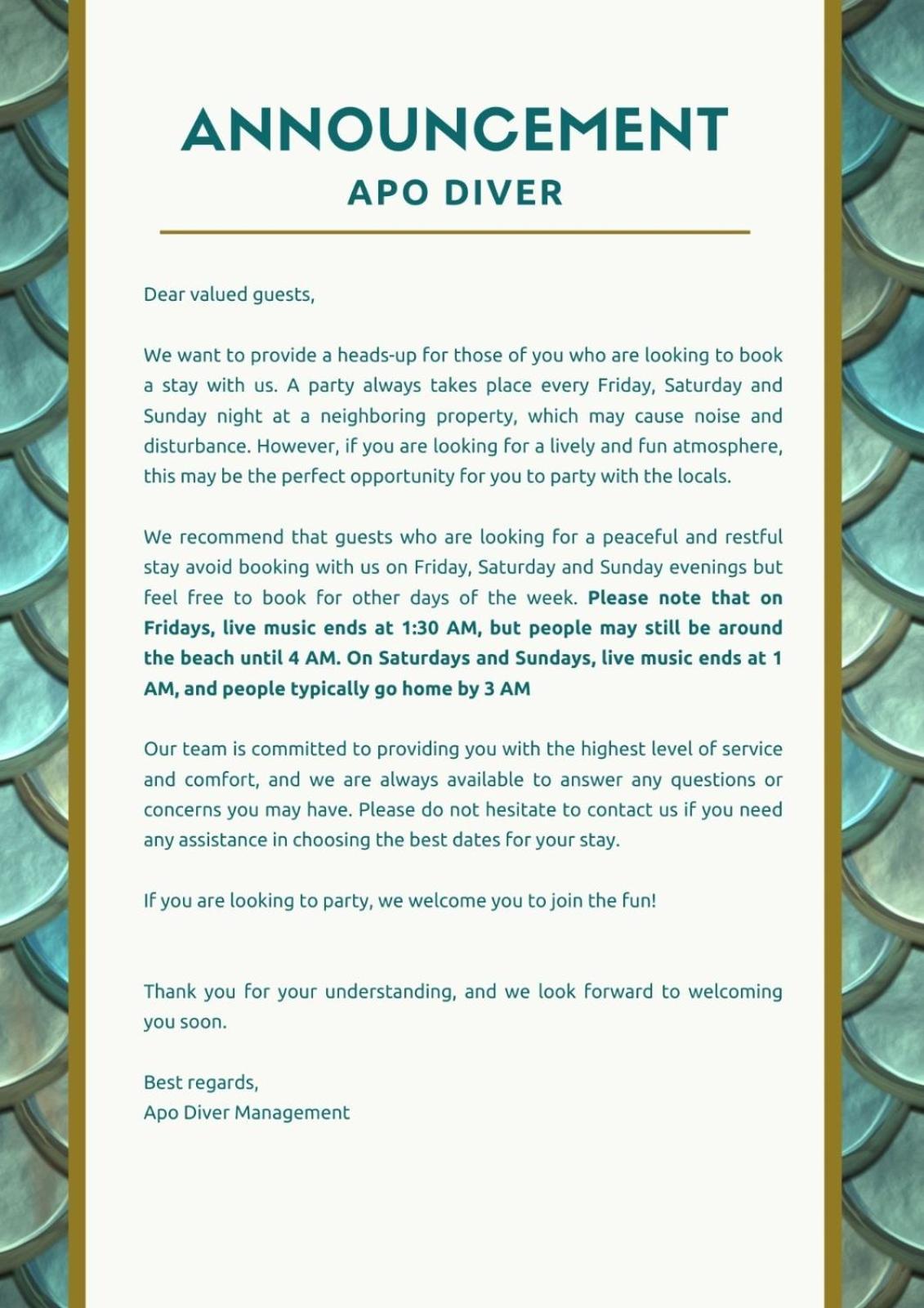 סאן ג'ואן Apo Diver Beach Resort מראה חיצוני תמונה